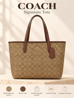 COACH Women's City Tote in Signature Canvas